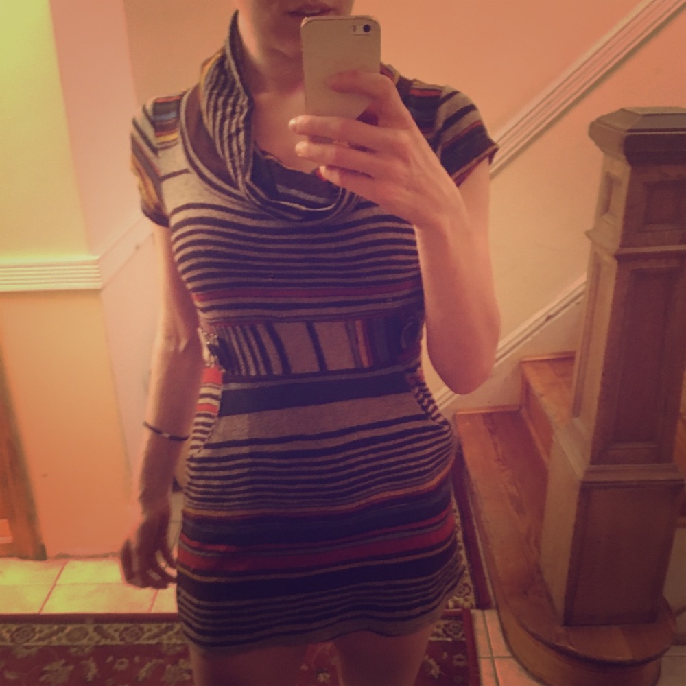 🦄 3/$15 SALE! Striped Mini Sweater Dress